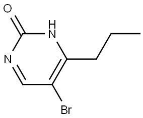 5-Bromo-2-hydroxy-4-(n-propyl)pyrimidine Struktur