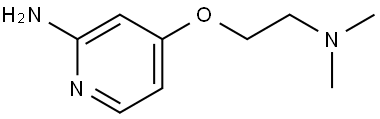 4-(2-(dimethylamino)ethoxy)pyridin-2-amine Struktur