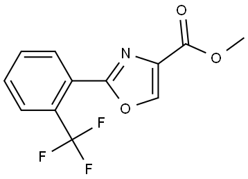 methyl 2-(2-(trifluoromethyl)phenyl)oxazole-4-carboxylate Struktur