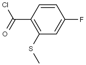 4-Fluoro-2-(methylthio)benzoyl chloride 结构式