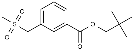 2,2-Dimethylpropyl 3-[(methylsulfonyl)methyl]benzoate Structure