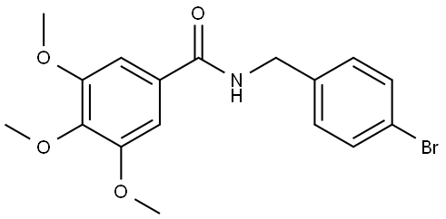 N-[(4-Bromophenyl)methyl]-3,4,5-trimethoxybenzamide Structure