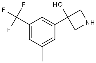 3-[3-Methyl-5-(trifluoromethyl)phenyl]-3-azetidinol Structure