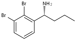 (1R)-1-(2,3-DIBROMOPHENYL)BUTAN-1-AMINE,1388082-37-8,结构式