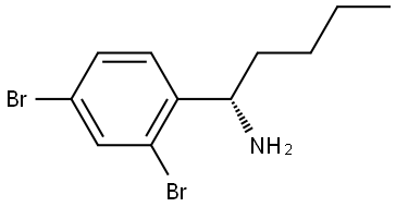 (1S)-1-(2,4-DIBROMOPHENYL)PENTAN-1-AMINE Struktur