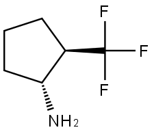 (1R,2R)-2-(trifluoromethyl)cyclopentan-1-amine Structure