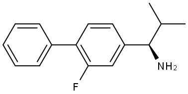 (1R)-1-(3-FLUORO-4-PHENYLPHENYL)-2-METHYLPROPYLAMINE Structure