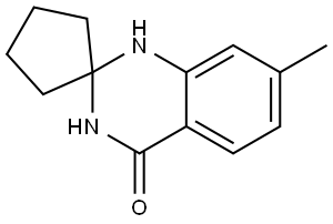 7'-methyl-1'H-spiro[cyclopentane-1,2'-quinazolin]-4'(3'H)-one 化学構造式