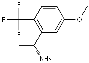 (1R)-1-[5-METHOXY-2-(TRIFLUOROMETHYL)PHENYL]ETHYLAMINE 化学構造式