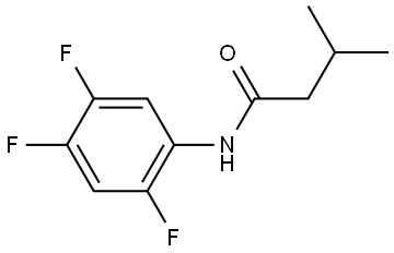 3-Methyl-N-(2,4,5-trifluorophenyl)butanamide 结构式