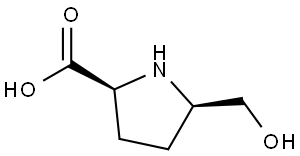 (2S,5R)-5-(hydroxymethyl)pyrrolidine-2-carboxylic acid Structure