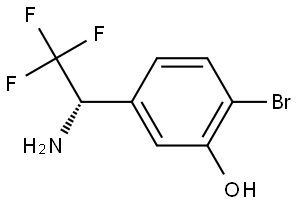 5-[(1S)-1-AMINO-2,2,2-TRIFLUOROETHYL]-2-BROMOPHENOL Structure