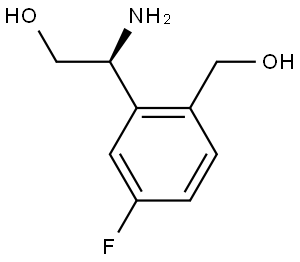 (2S)-2-AMINO-2-[5-FLUORO-2-(HYDROXYMETHYL)PHENYL]ETHAN-1-OL,1390720-67-8,结构式