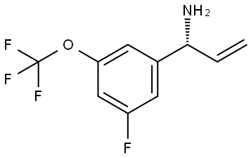 (1R)-1-[3-FLUORO-5-(TRIFLUOROMETHOXY)PHENYL]PROP-2-EN-1-AMINE Structure
