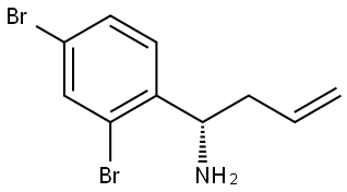 (1S)-1-(2,4-DIBROMOPHENYL)BUT-3-EN-1-AMINE Structure