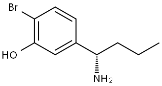 5-[(1S)-1-AMINOBUTYL]-2-BROMOPHENOL 结构式