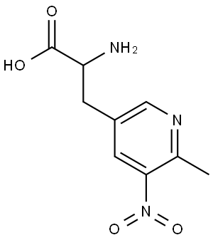 2-AMINO-3-(6-METHYL-5-NITROPYRIDIN-3-YL)PROPANOIC ACID,1390998-88-5,结构式
