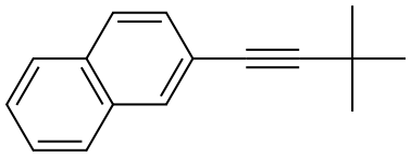 2-(3,3-Dimethyl-1-butyn-1-yl)naphthalene Structure