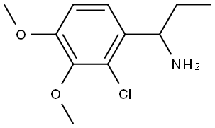 1-(2-CHLORO-3,4-DIMETHOXYPHENYL)PROPYLAMINE 结构式