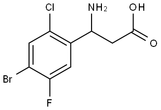 3-AMINO-3-(4-BROMO-2-CHLORO-5-FLUOROPHENYL)PROPANOIC ACID|