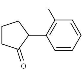 2-(2-iodophenyl)cyclopentan-1-one 结构式