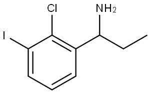 2-Chloro-α-ethyl-3-iodobenzenemethanamine Structure