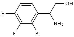 2-AMINO-2-(2-BROMO-3,4-DIFLUOROPHENYL)ETHAN-1-OL 结构式