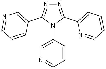 3-(2-pyridyl)-4,5-bis(3-pyridyl)-1,2,4-triazole 结构式