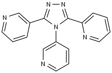 3-(2-pyridyl)-4,5-bis(3-pyridyl)-1,2,4-triazole Structure