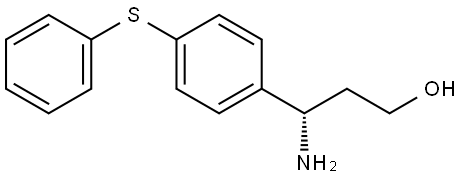 (3S)-3-AMINO-3-[4-(PHENYLSULFANYL)PHENYL]PROPAN-1-OL,1391632-78-2,结构式