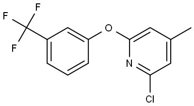 2-Chloro-4-methyl-6-[3-(trifluoromethyl)phenoxy]pyridine,1391746-64-7,结构式