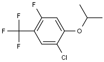 1-Chloro-4-fluoro-2-(1-methylethoxy)-5-(trifluoromethyl)benzene 结构式