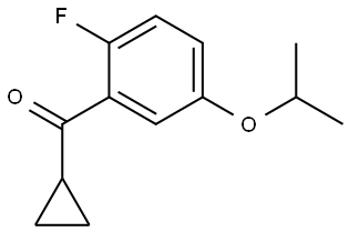 cyclopropyl(2-fluoro-5-isopropoxyphenyl)methanone Structure