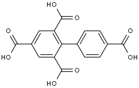 1,1'-biphenyl-2,4,4',6-tetracarboxylic acid 化学構造式
