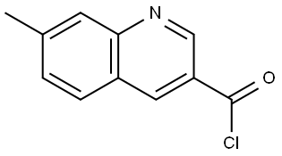 7-Methyl-3-quinolinecarbonyl chloride 结构式