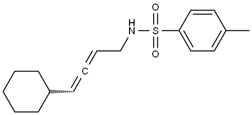 (R)-N-(4-cyclohexylbuta-2,3-dien-1-yl)-4-methylbenzenesulfonamide Struktur