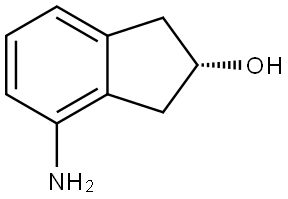 (S)-4-Amino-2,3-dihydro-1H-inden-2-ol Structure