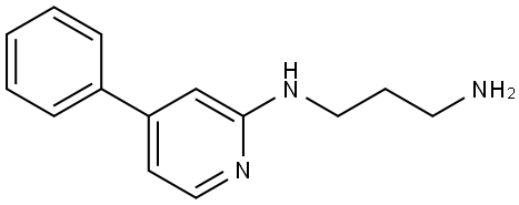 N1-(4-phenylpyridin-2-yl)propane-1,3-diamine 结构式