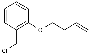 1-(but-3-en-1-yloxy)-2-(chloromethyl)benzene Structure