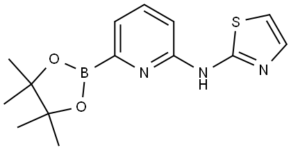 6-(2-Thiazolylamino)pyridine-2-boronic acid pinacol ester Structure