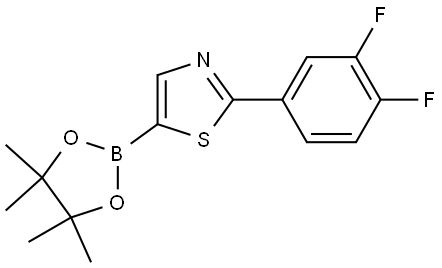 2-(3,4-Difluorophenyl)thiazole-5-boronic acid pinacol ester Structure