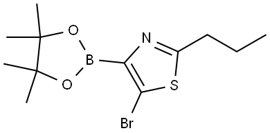 5-Bromo-2-(n-propyl)thiazole-4-boronic acid pinacol ester Struktur