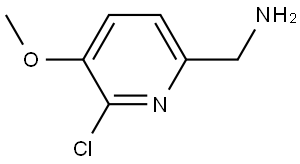 (6-氯-5-甲氧基吡啶-2-基)甲胺,1402671-64-0,结构式
