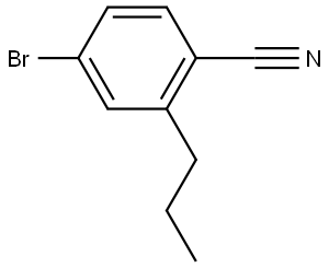 4-bromo-2-propylbenzonitrile,1404560-90-2,结构式
