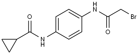 N-[4-[(2-Bromoacetyl)amino]phenyl]cyclopropanecarboxamide 结构式