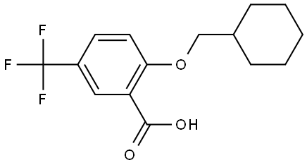 2-(cyclohexylmethoxy)-5-(trifluoromethyl)benzoic acid Structure