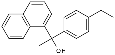 α-(4-Ethylphenyl)-α-methyl-1-naphthalenemethanol Structure