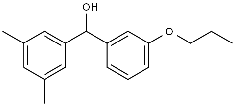 3,5-Dimethyl-α-(3-propoxyphenyl)benzenemethanol,1407113-24-9,结构式
