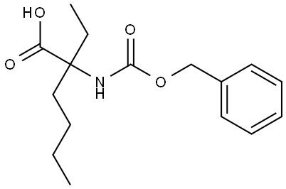 Norleucine, 2-ethyl-N-[(phenylmethoxy)carbonyl]- Structure