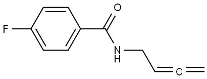 N-(buta-2,3-dien-1-yl)-4-fluorobenzamide 结构式